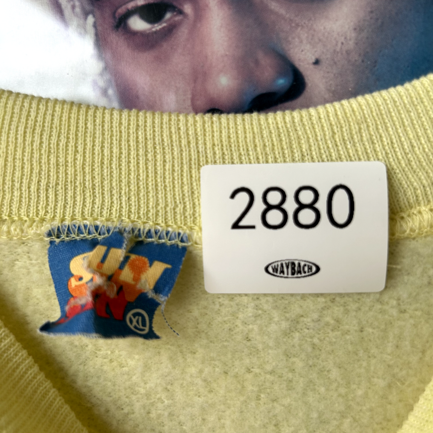 VINTAGE 1980s | Yellow The Mechanic Novelty Crewneck Sz M Made In USA