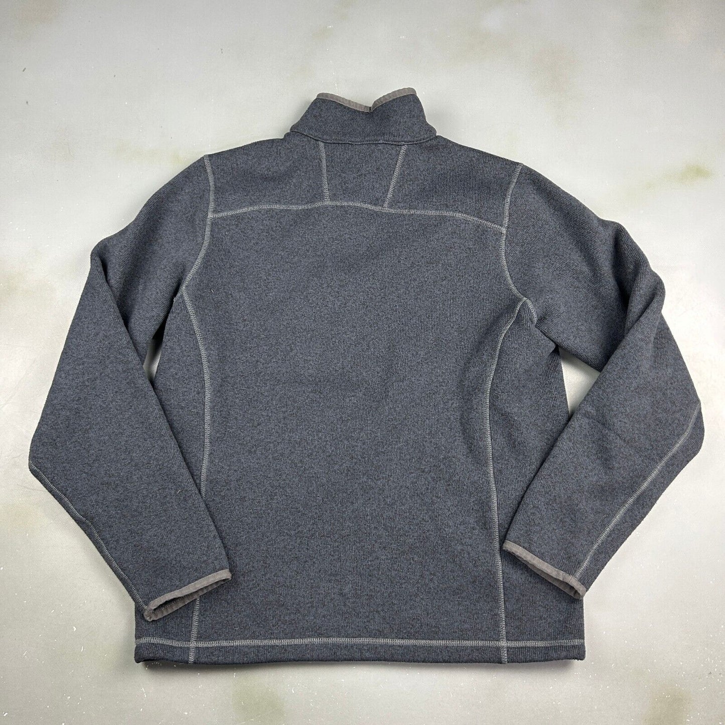 VINTAGE The North Face 1/2 Zip Grey Tech Fleece Sweater sz Medium Adult