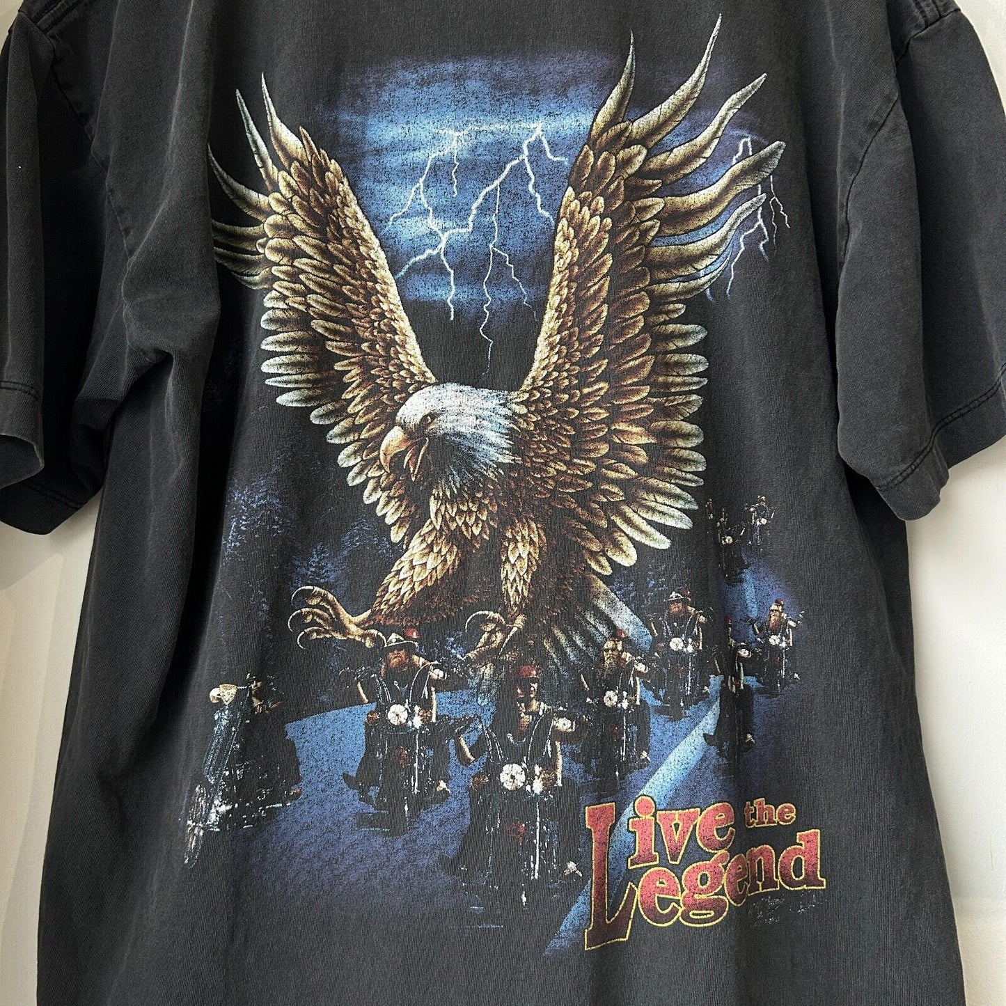 VINTAGE 90s | Harley Davidson Live The Legend Biker T-Shirt sz M/L