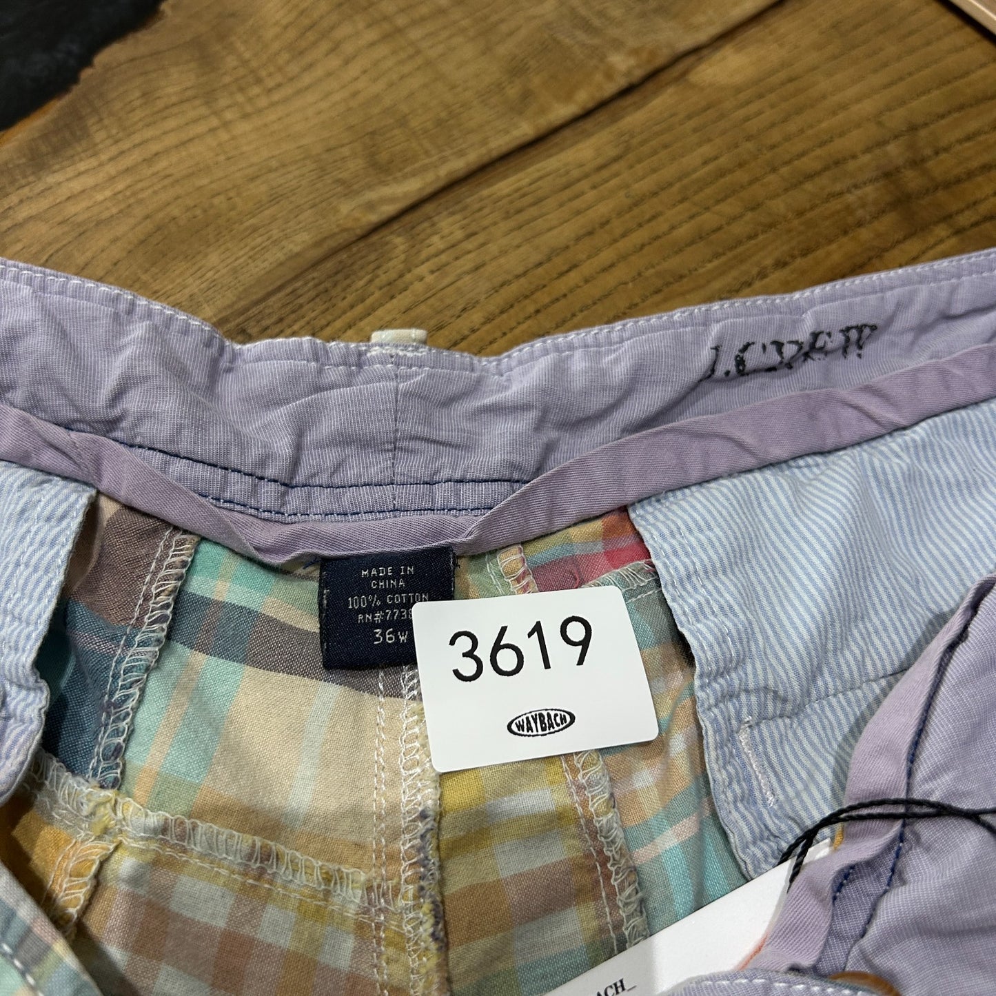 VINTAGE | J.Crew Madras Plaid Shorts sz W36