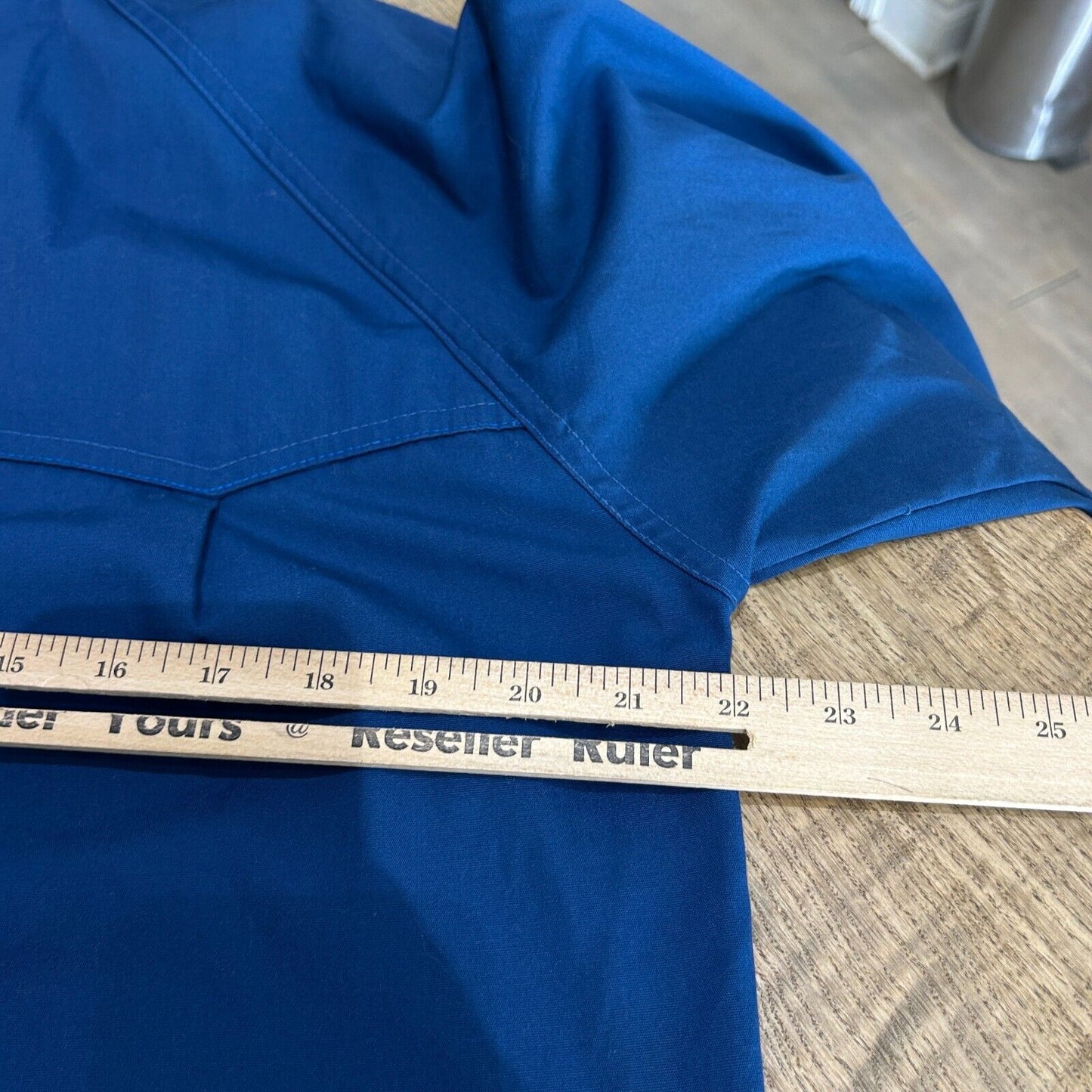 VINTAGE 90s | Blank Blue Zip Up Club Jacket sz M