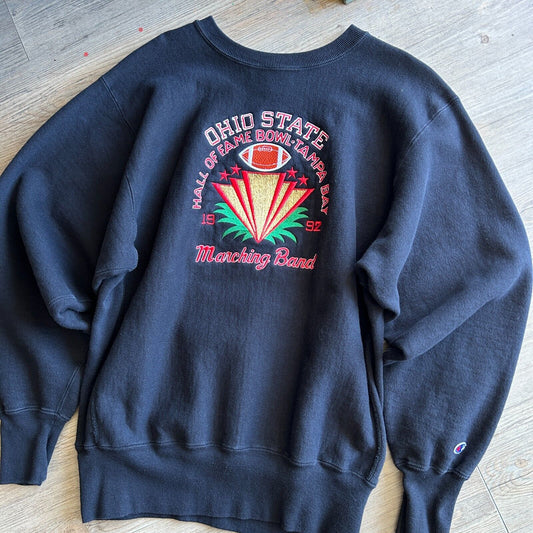 VINTAGE 90s | Ohio State Marching Band Champion Reverse Weave Sweater sz XL