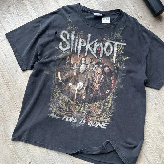 VINTAGE | Slipknot All Hope Is Gone Thrashed Band T-Shirt sz XL