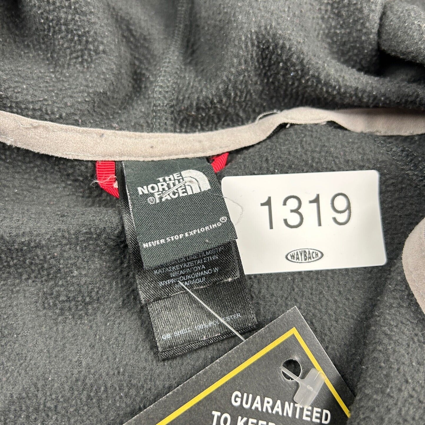 VINTAGE The North Face Grey Hooded Tech Fleece Sweater sz Medium Womens Adult