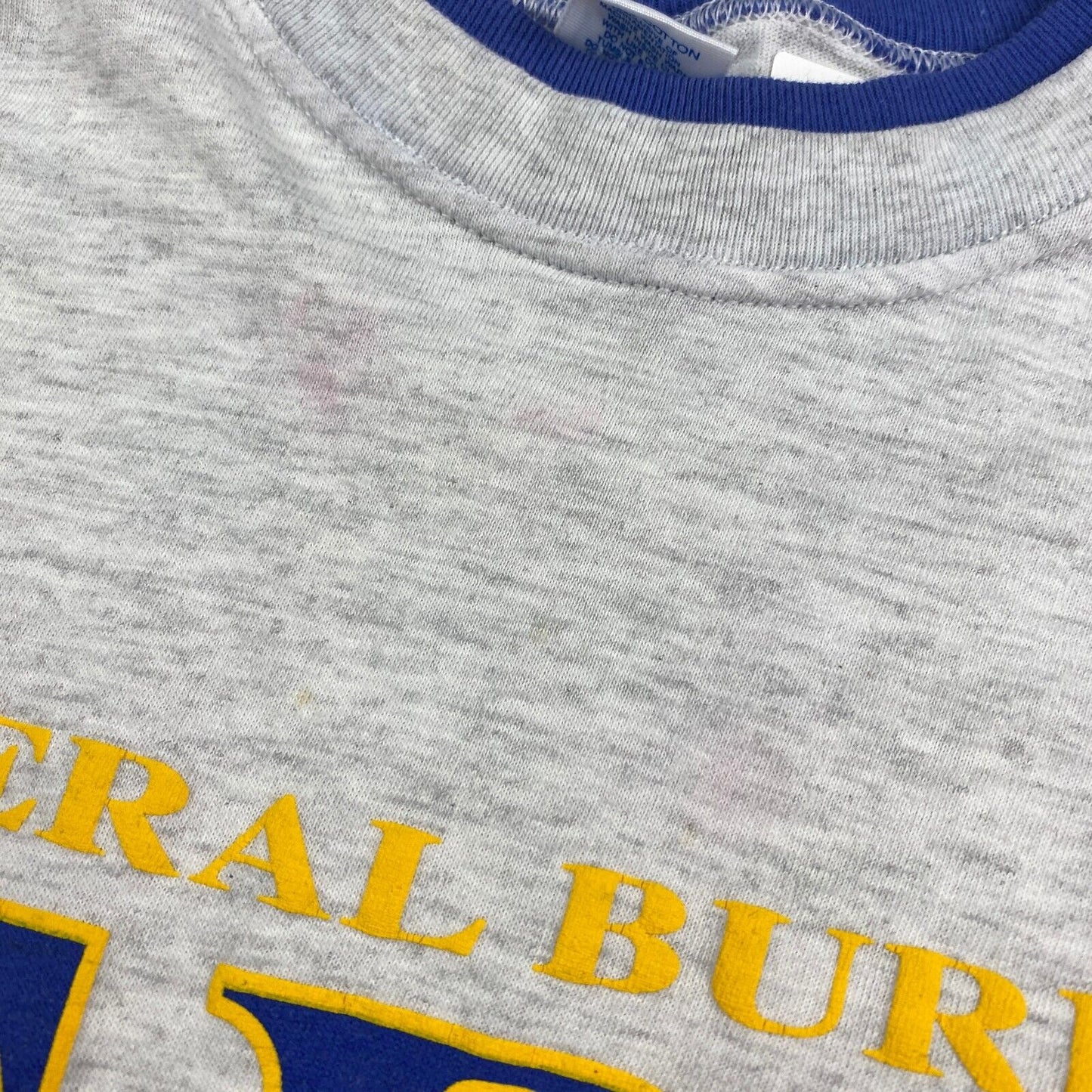 VINTAGE FEDERAL Bureau Of Investigation Grey T-Shirt sz Large Adult