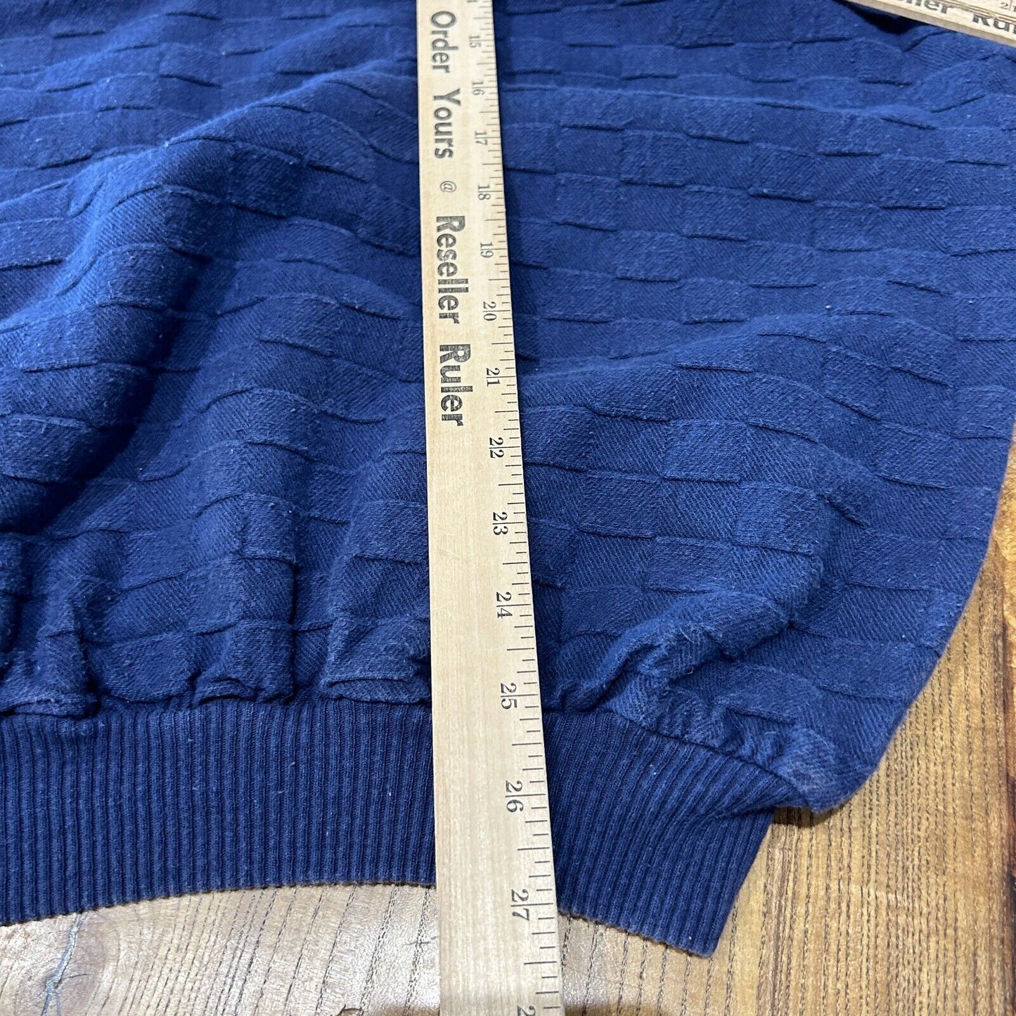 VINTAGE 90s | Florida Textured Checkered Crew Sweater sz L