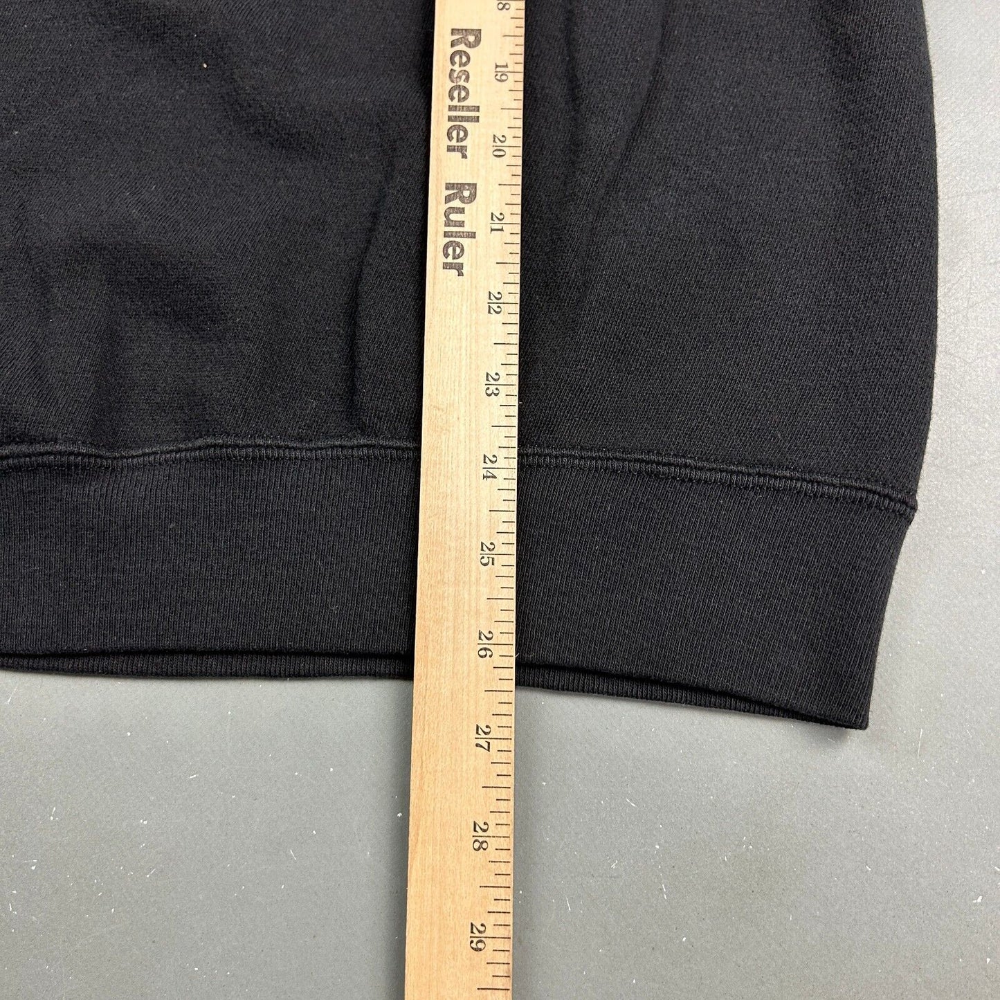 VINTAGE 90s Blank Black Crewneck Sweater sz Small Adult / Youth M