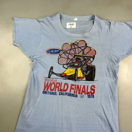 VINTAGE 1978 | WINSTON World Finals Hot Rod Racing T-Shirt sz Small Adult
