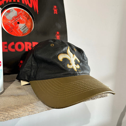 VINTAGE 90s | New Orleans Saints Logo Athletic Snapback Hat Cap One Size Adult