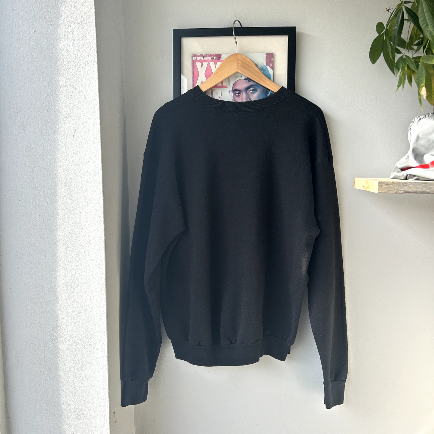VINTAGE 90s | Minnesota Barking Duck Black Crewneck Sweater sz M-L Adult