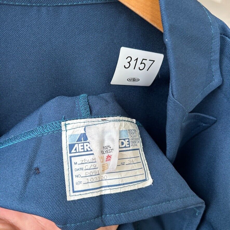VINTAGE 70s 80s | Aero Mode Full Zip Work Jacket sz S
