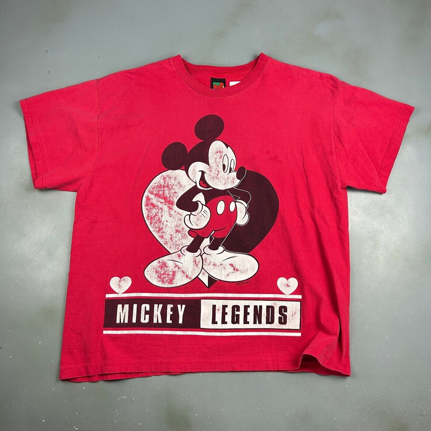 VINTAGE 90s | Mickey Legends Big Cartoon T-Shirt sz XL Men Adult