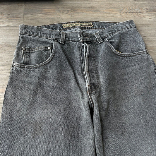 VINTAGE 90s | Levis SilverTab Faded Black Jeans Pants sz W32 L30