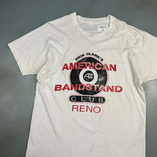 VINTAGE 80s | Dick Clarks American BandStand Club Reno T-Shirt sz M Adult