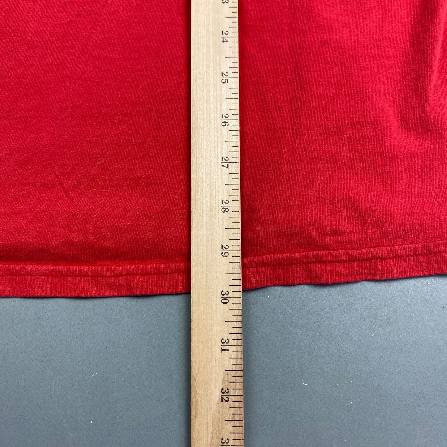 VINTAGE 90s Ocean Beach California Wrap Surf Print Red T-Shirt sz Large Adult