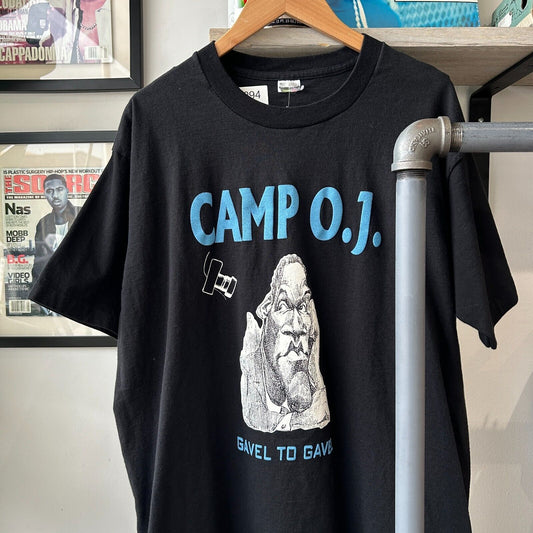 VINTAGE 90s | Camp OJ Simpson Gavel To Gavel T-Shirt sz L-XL Adult