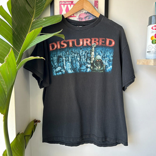 VINTAGE | Disturbed Metal Rock Giant Band T-Shirt sz L
