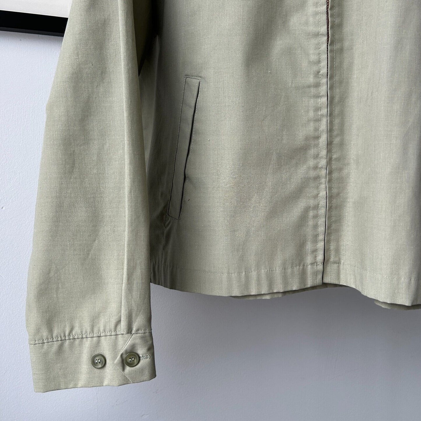 VINTAGE 70s 80s | Campus Combed Cotton Swinger Jacket sz L