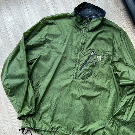 VINTAGE | Mountain HardWear 1/2 Zip Transparent Ripstop Shell Jacket sz M