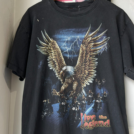 VINTAGE 90s | Harley Davidson Live The Legend Biker T-Shirt sz M/L