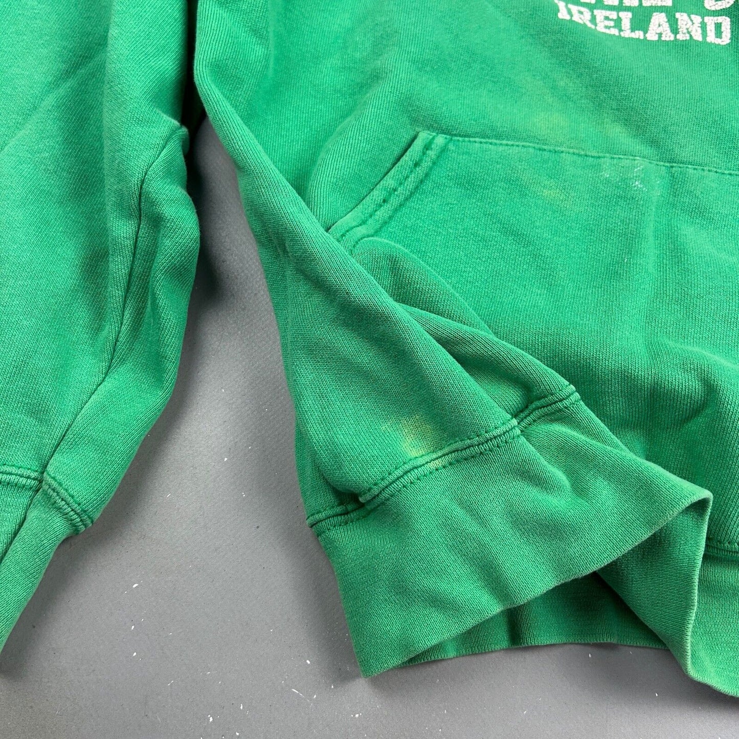 VINTAGE Dublin Ireland Green Hoodie Sweater sz Small Adult