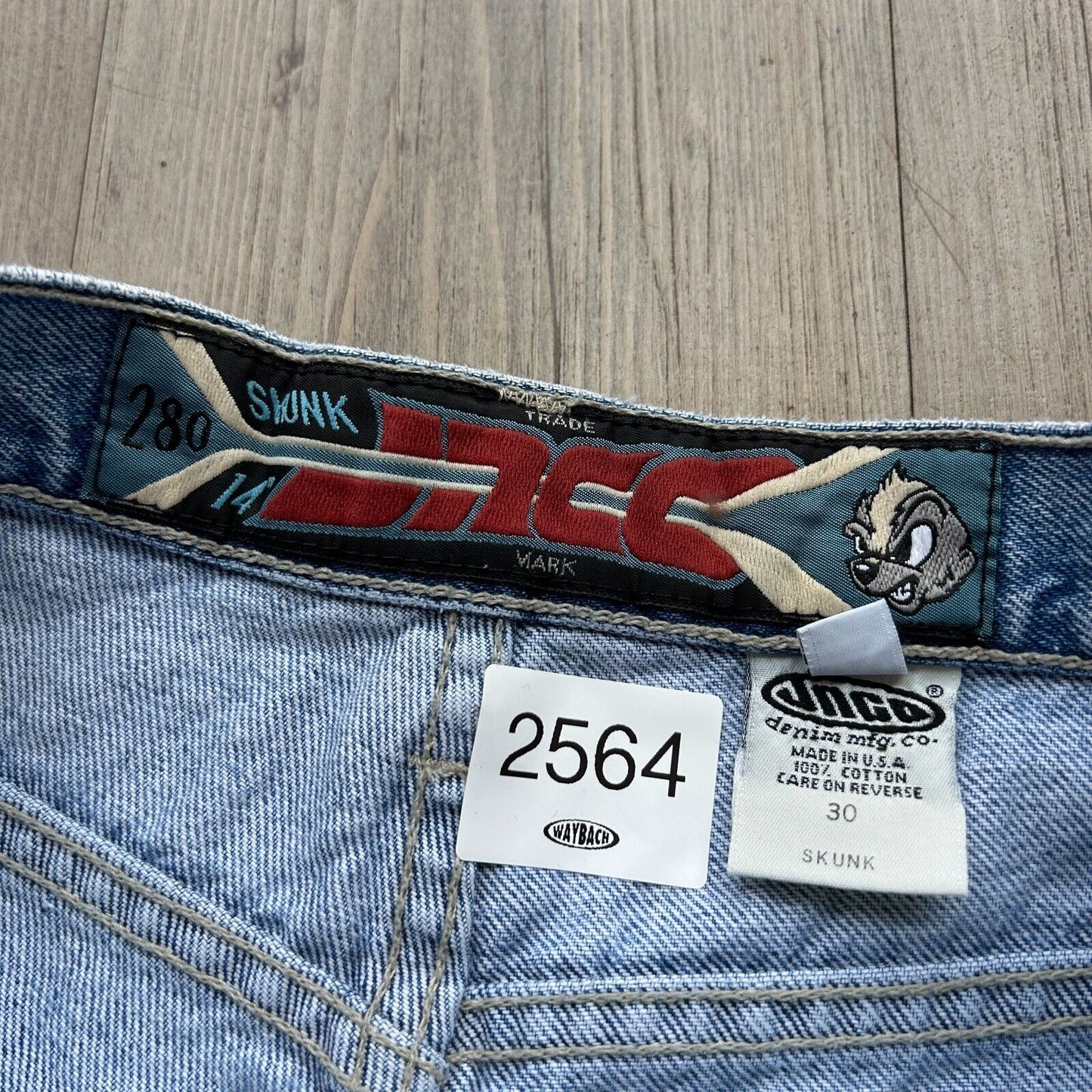 VINTAGE 90s | Skunk JNCO Jeans Baggy Denim Shorts sz W30