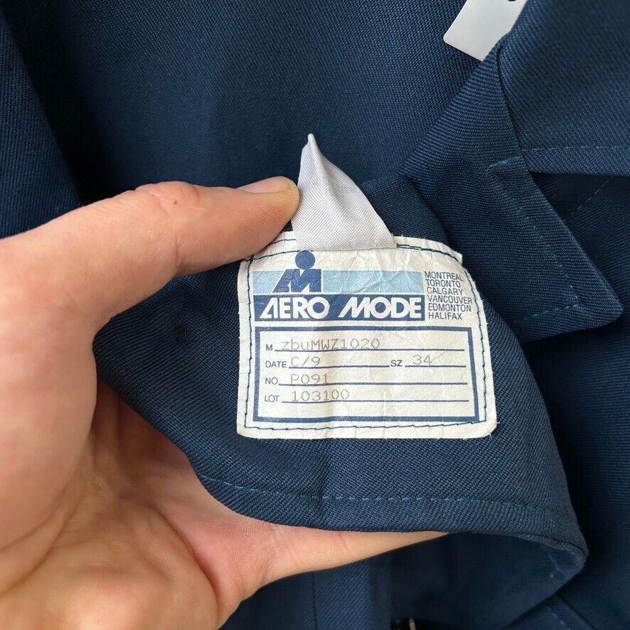 VINTAGE 70s 80s | Aero Mode Full Zip Work Jacket sz S