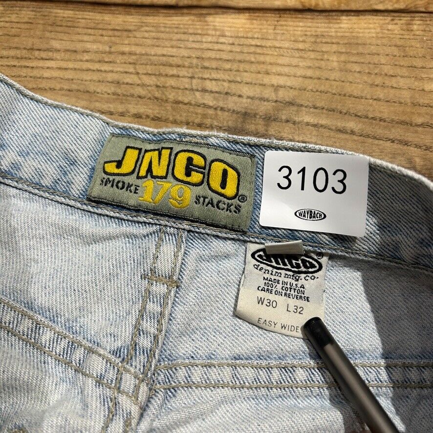 VINTAGE | JNCO Smoke 179 Stacks Wide Leg Jeans Pants sz W29 L30