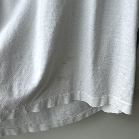 VINTAGE 1987 | Cheers Boston White Long Sleeve T-Shirt sz M Adult Made in USA