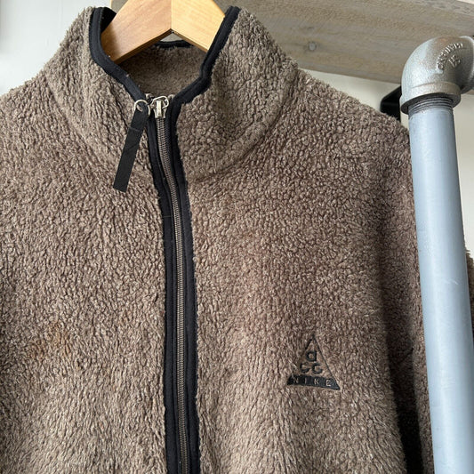 VINTAGE | Nike ACG Dog Tag Sherpa Deep Pile Zip Fleece Sweater sz XL