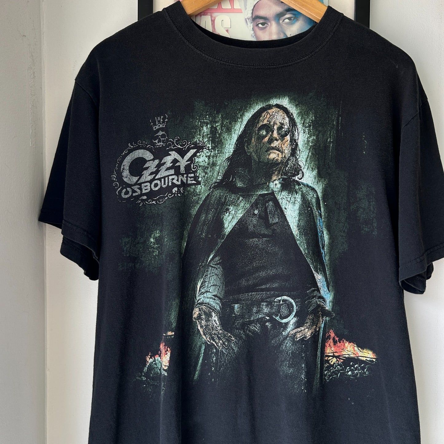 VINTAGE Y2K | Ozzy Ozbourne Black Rain Heavy Metal Band T-Shirt sz M