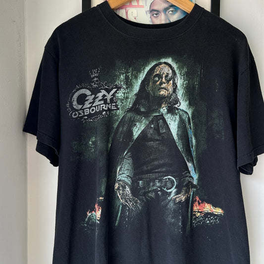 VINTAGE Y2K | Ozzy Ozbourne Black Rain Heavy Metal Band T-Shirt sz M
