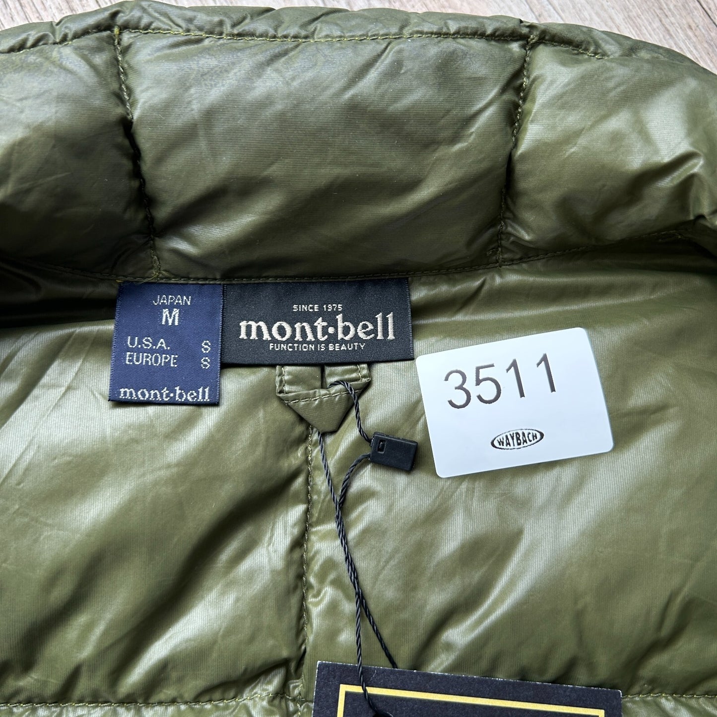 VINTAGE MONTBELL | Lightweight Square Down Jacket sz S