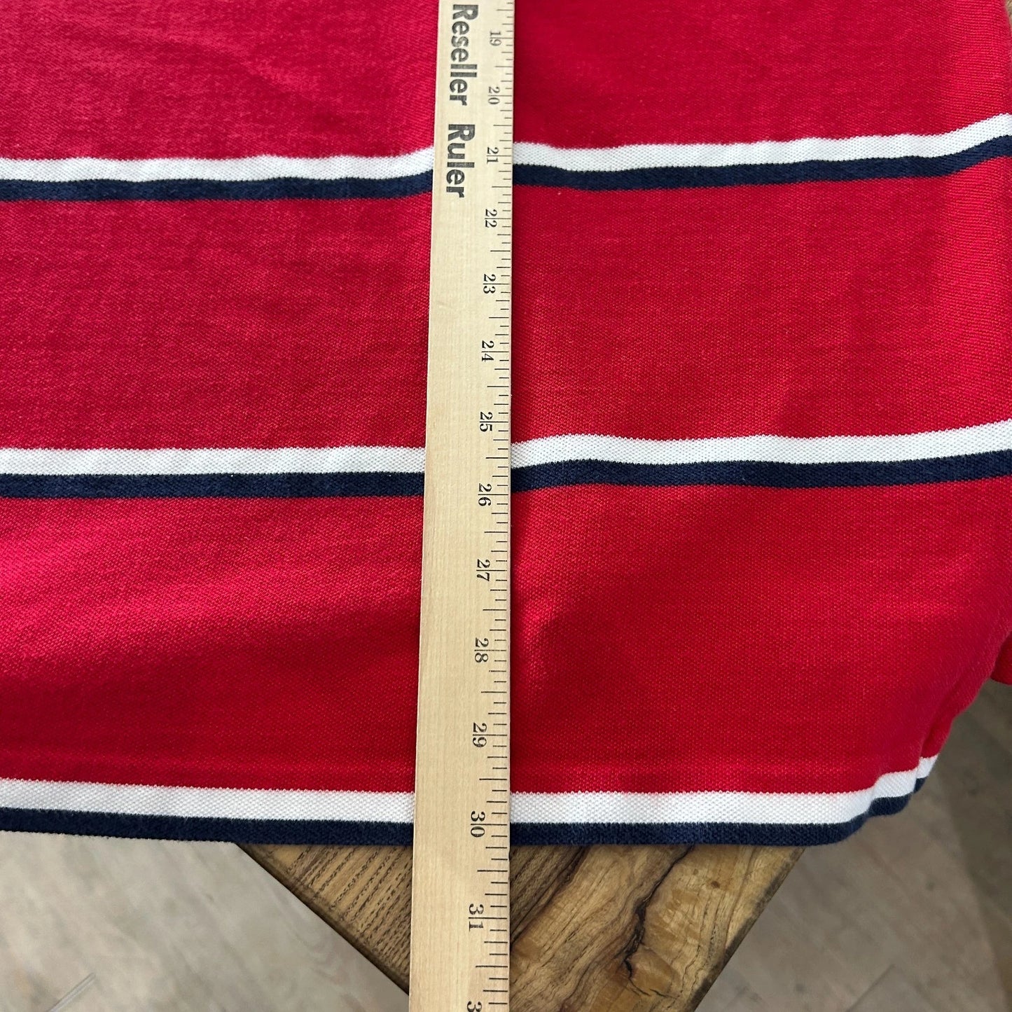 VINTAGE Y2k | Ralph Lauren Sm Pony Nautical Striped Polo Shirt sz L