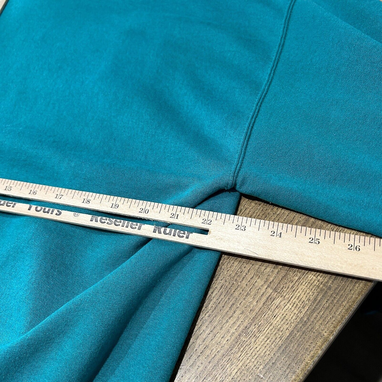 VINTAGE | WISCONSIN Teal Champion Hoodie Sweater sz L Adult