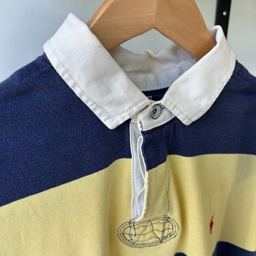 VINTAGE | Ralph Lauren Sm Pony Striped Polo Shirt sz XL