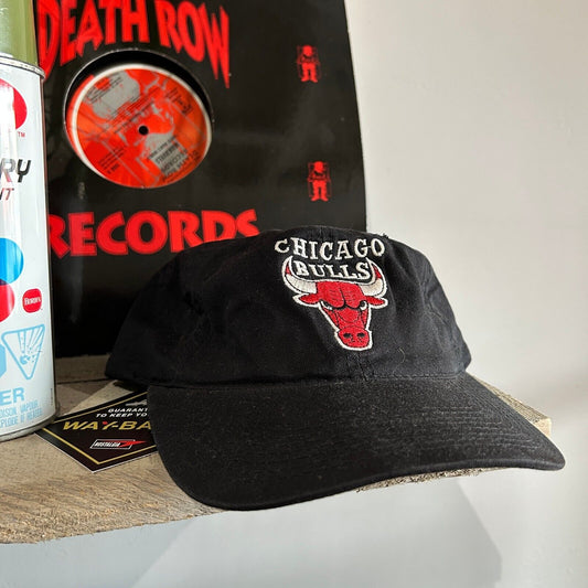 VINTAGE 90s | NBA Chicago Bulls Embroidered Logo Snapback Hat Cap One Size Adult