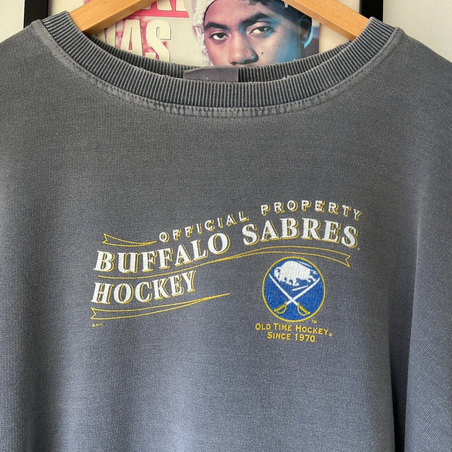 VINTAGE | Buffalo Sabres Faded Crewneck Sweater sz XL