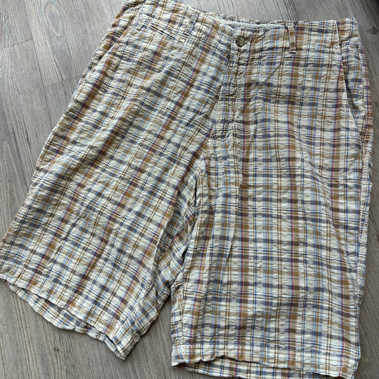 VINTAGE | Gramicci Seer Sucker Plaid Shorts sz M W30/31