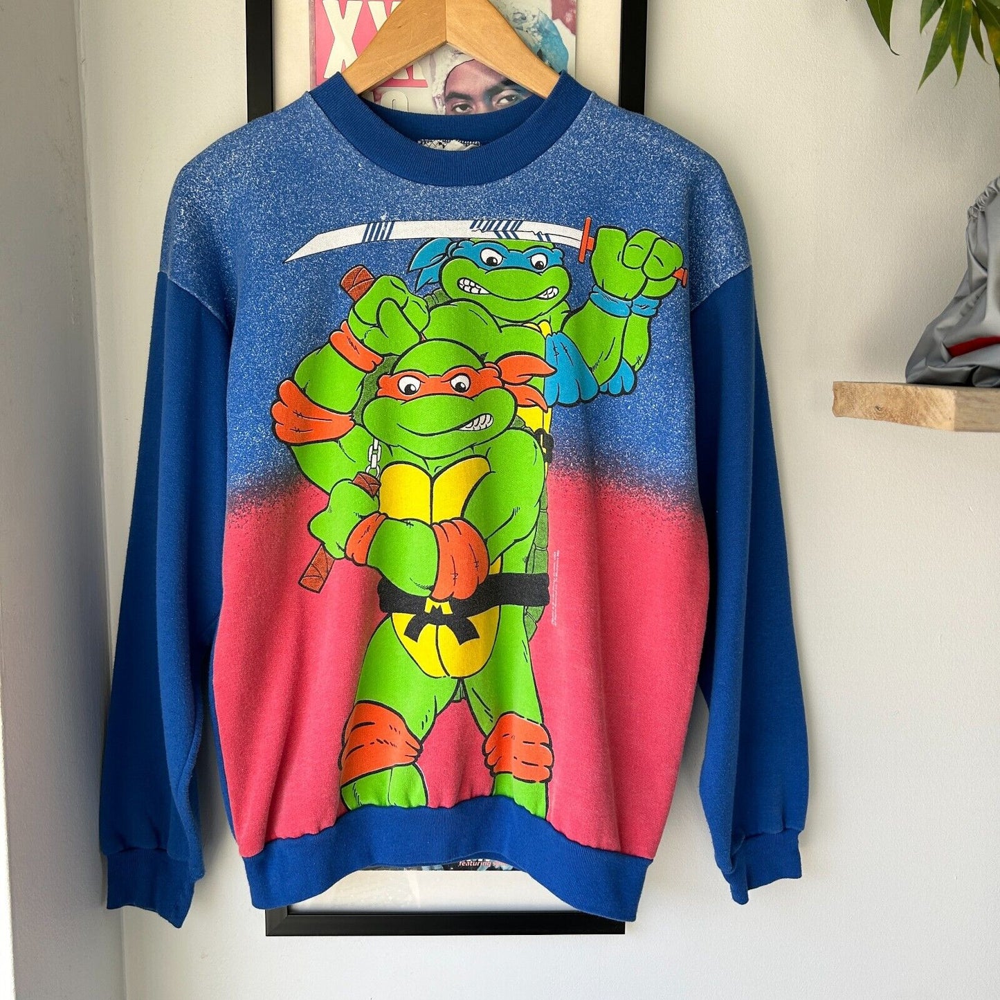 VINTAGE 90s | Ninja Turtles Crew Sweater sz XS / Youth L