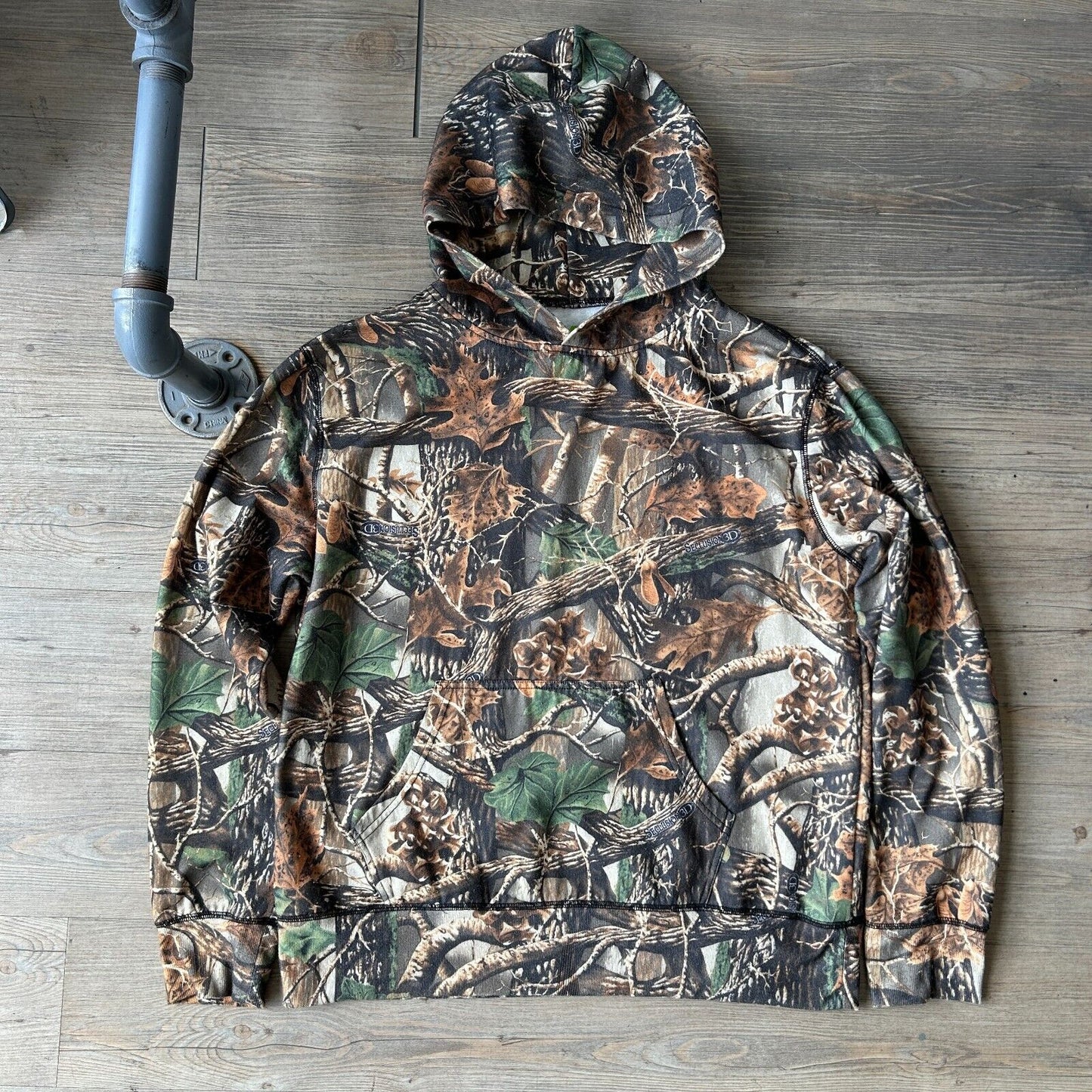VINTAGE | Real Tree Camo Pullover Hoodie sz L
