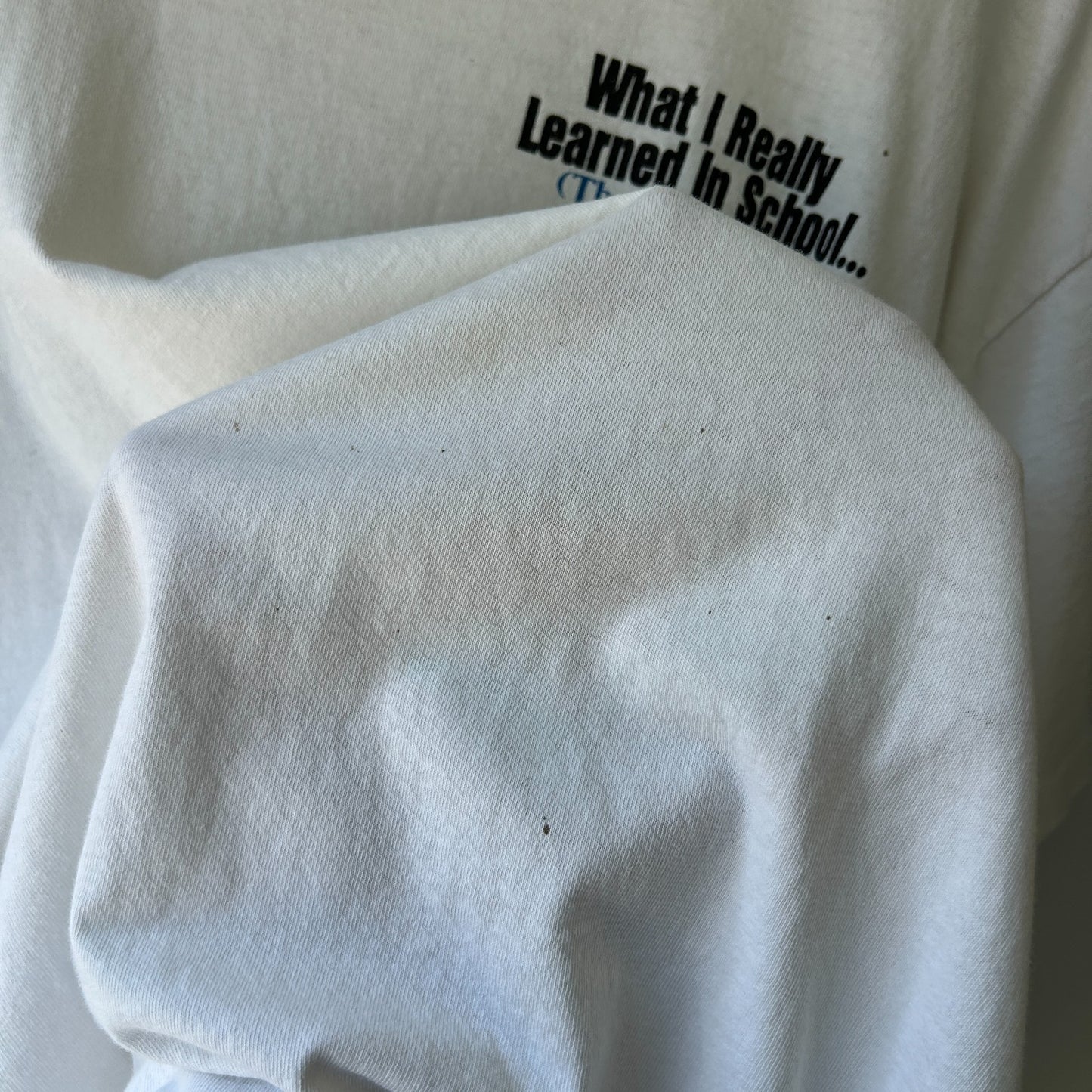 VINTAGE 90s | What I Really Learned In School Thrashed T-shirt sz L