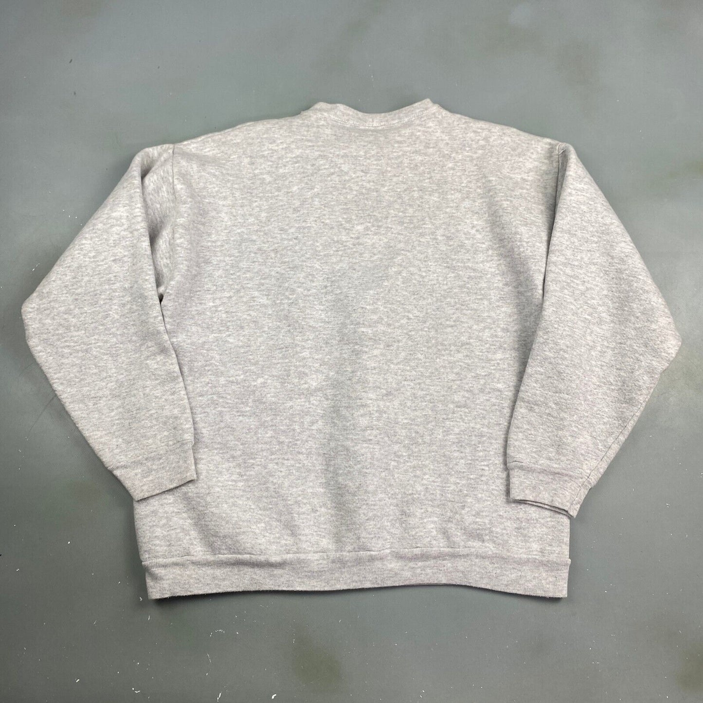 VINTAGE 90s Blank Grey Logo 7 Crewneck Sweater sz Large Men Adult