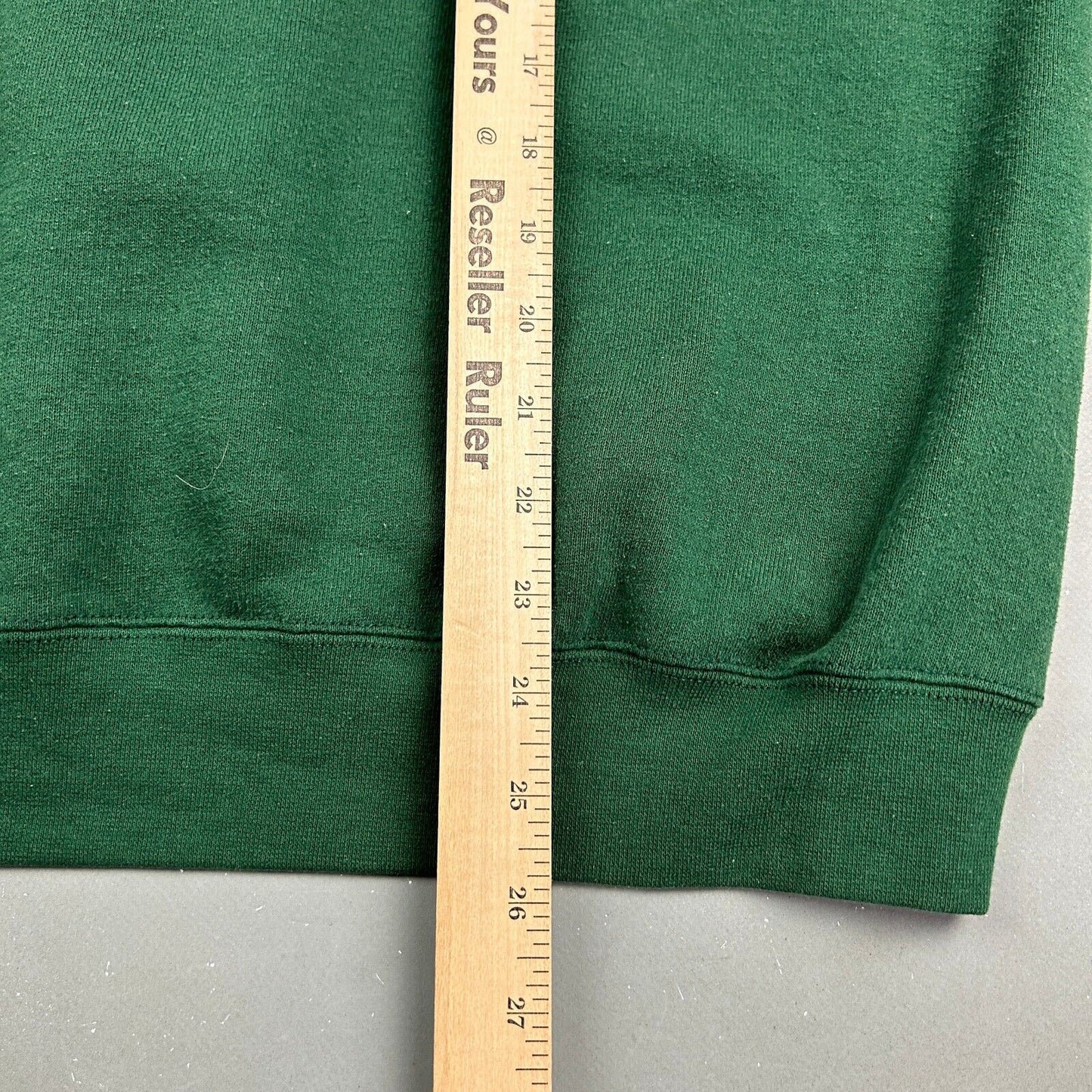 VINTAGE 90s Max Active Blank Green Crewneck Sweater sz Small Adult / Youth XL