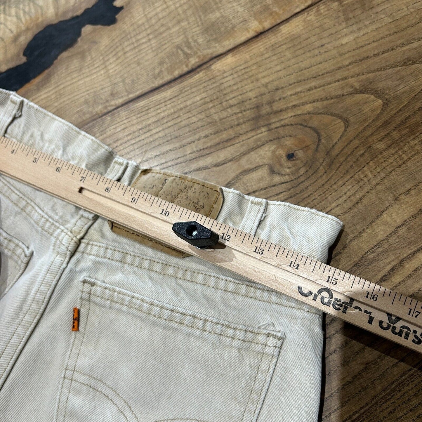 VINTAGE 90s | LEVIS Cream Denim Jeans Pants sz W29 L31 Made in USA