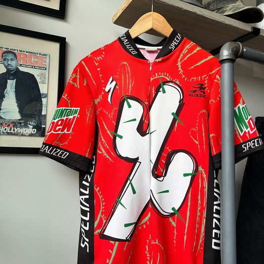 VINTAGE | Specialized Aussie Cycling Zip Up Jersey sz XL
