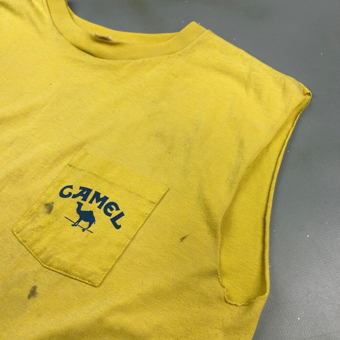 VINTAGE 80s | Joe CAMEL Smooth Character Sleeveless T-Shirt sz XL Men Adult