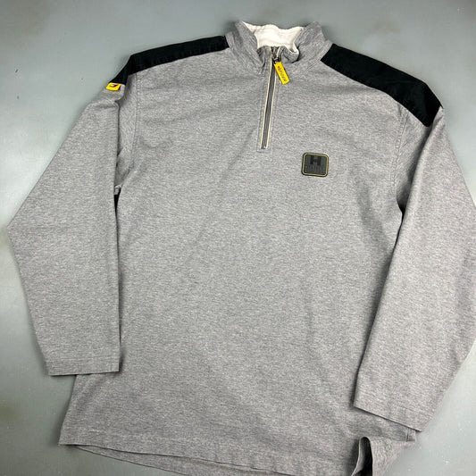 VINTAGE Tommy Hilfiger Athletics 1/4 Zip Polo Rugby Shirt sz Large Adult