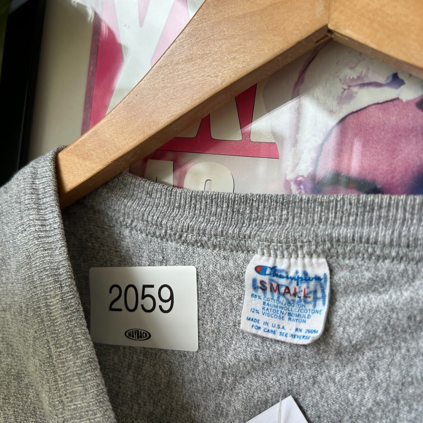 VINTAGE | HARVARD University Champion Grey T-Shirt sz S Adult