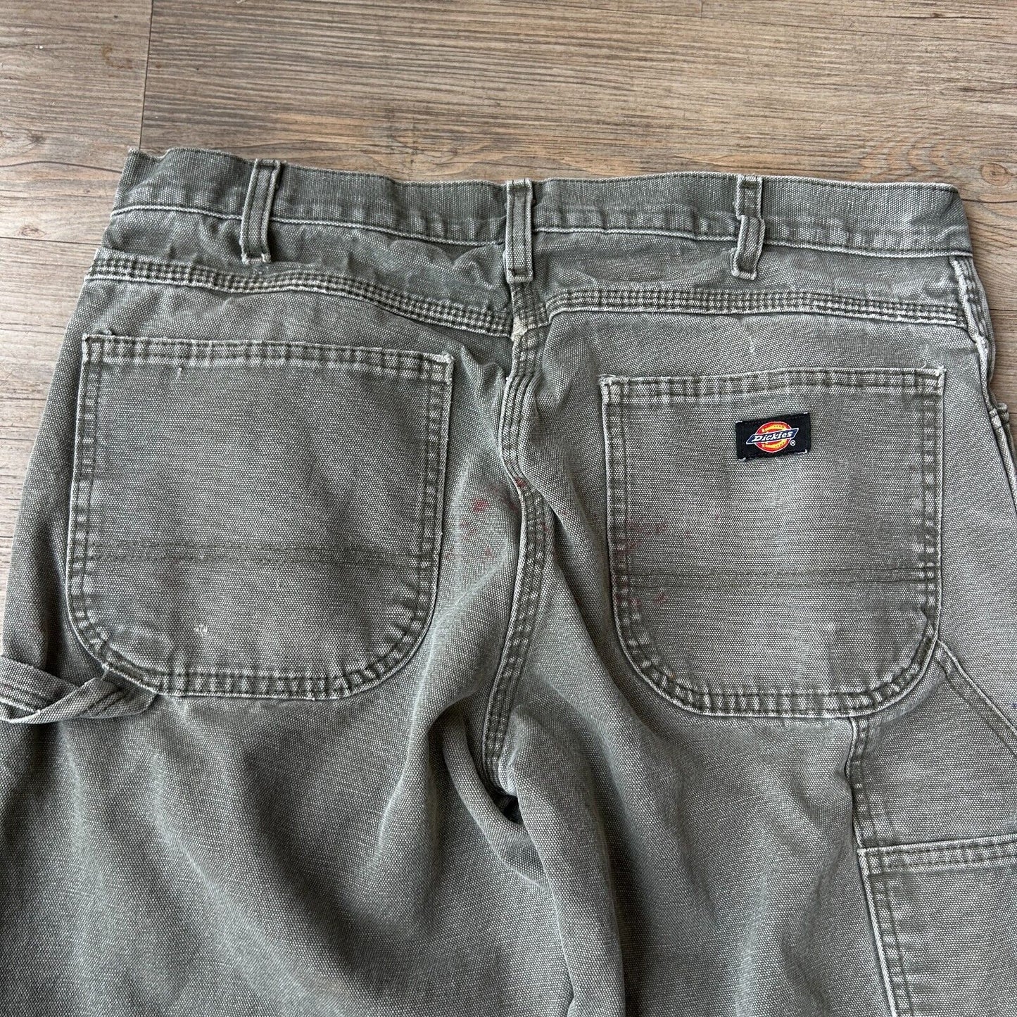 VINTAGE | Dickies Faded Sage Workwear Pants sz W34 L34